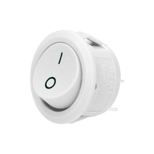 Wyłącznik kołyskowy  okrągły 6A 230V OR-AE-13180/W biały ORNO