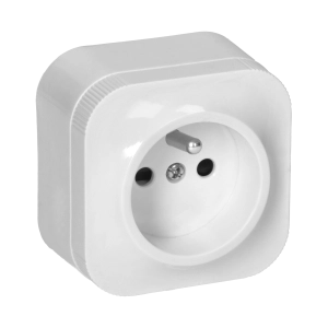 Gniazdo pojedyncze białe IP20 OR-OE-7205/W ORNO