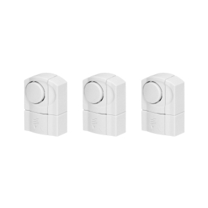 Zestaw 3x mini alarm okienno-drzwiowy bateryjny biały 3xLR44