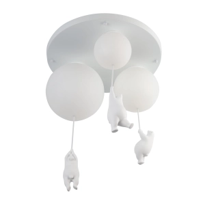 Plafon Balu 3 Wiszące Misie Biały CL0111 Yaskr