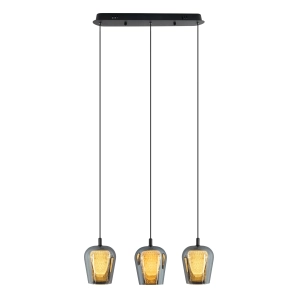 Lampa Wisząca Keso 3xLED czarna PL0141-3 Yaskr