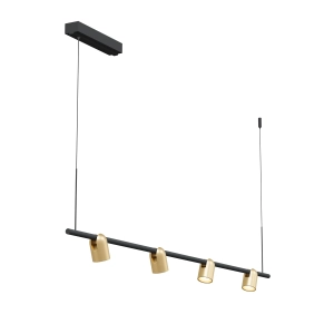 Lampa Wisząca Slide Long 1xLED szczotkowany mosiądz PL0124-BS Yaskr