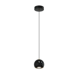 Lampa Wisząca Aurenia 1xLED czarna PL0122-CB Yaskr
