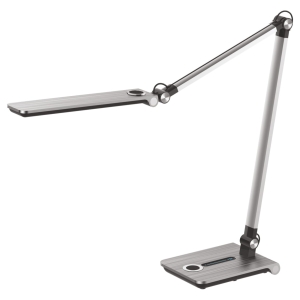 Srebrna, regulowana lampka biurkowa K-BL1121 SREBRNY z serii RICO Kaja Lighting