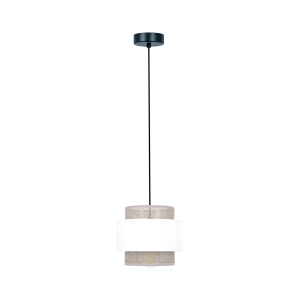 Lampa wisząca w stylu boho, biało-beżowa K-5270 z serii CEZAR Kaja Lighting