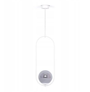 Lampa wisząca elipsa z kloszem w kolorze grafitu K-5302 z serii ARLENA Kaja Lighting