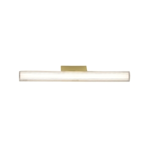Kinkiet Linea 45cm z modułem LED szklany klosz złote elementy do salonu LP-0510/1W-45 GD Light Prestige
