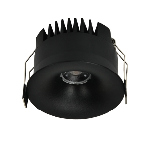 Oczko podtynkowe okrągłe Zyra czarne LED CCT o zakresie barw 3000K/4000K/6000K LP-1606/1RS BK Light Prestige