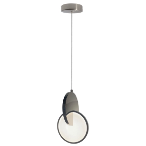 Chromowana lampa wisząca Circlo LED CTT nad stół w jadalni LP-1311/1P CH Light Prestige