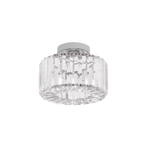 Plafon Galactico chromowane elementy klosz szklane kryształki do salonu LP-2383/1C CH Light Prestige