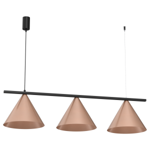 Lampa wisząca CAPITAL CZARNY-MIEDZIANY 3XGX53 MLP0940 Milagro