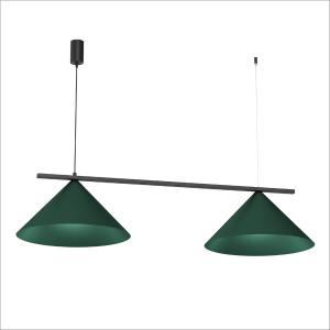 Lampa wisząca CAPITAL BLACK/GREEN 2XGX53 MLP1529 Milagro