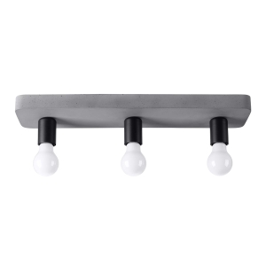 Plafon TAVO 3 szary E27 3x15W IP20 SL.1158 SOLLUX