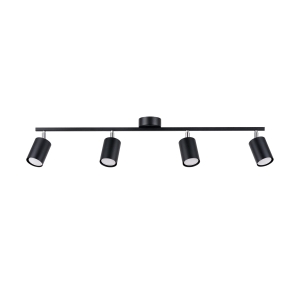 Plafon LEMMI 4L czarny GU10 4x10W IP20 SL.1168 SOLLUX