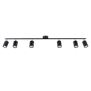 Plafon LEMMI 6L czarny GU10 6x10W IP20 SL.1169 SOLLUX