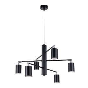 Żyrandol LEMMI 6 czarny GU10 6x10W IP20 SL.1207 SOLLUX