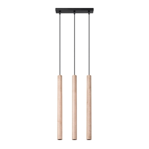 Lampa wisząca PASTELO 3L drewno G9 3x8W IP20 SL.1267 SOLLUX