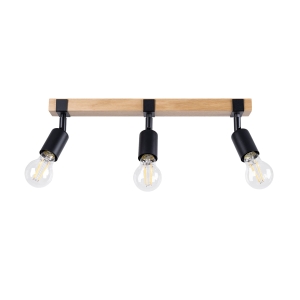 Plafon ZUCA 3 czarny E27 3x15W IP20 SL.1297 SOLLUX