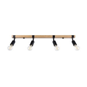 Plafon ZUCA 4 czarny E27 4x15W IP20 SL.1298 SOLLUX