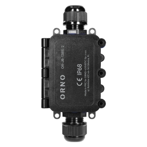 Puszka instalacyjna natynkowa IP68, 0,5-6,0mm² ,2 dławnice M20 Orno
