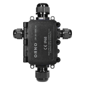 Puszka instalacyjna natynkowaHD IP68, 0,5-6,0mm² ,2 dławnice M20, 2 dławnice M16, układ X Orno