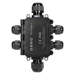Puszka instalacyjna natynkowa HD IP68, 0,5-6,0mm² ,2 dławnice M20, 4 dławnice M16 Orno