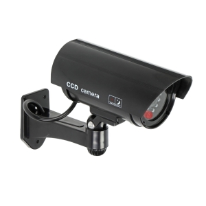Atrapa kamery CCTV bateryjna 2xAA dioda LED czarna