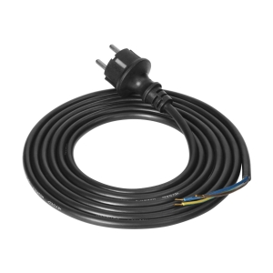 Przewód przyłączeniowy z wtyczką, guma, 3x1,5mm2, 3m