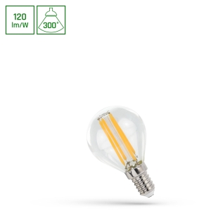 Żarówka LED E14 kulka 230V 5,5W barwa ciepła COG SPECTRUM