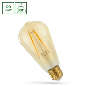 Żarówka LED E27 ST64 2W barwa ciepła RETROSHINE SpectrumSPECTRUM