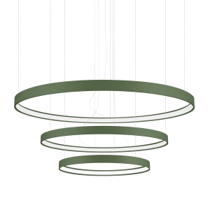 Żyrandol RIO 3 55/78/110 zielona oliwka LED 4000K TH.382 THORO