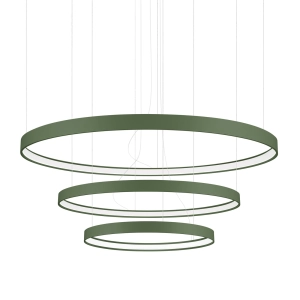 Żyrandol RIO 3 55/78/110 zielona oliwka LED 4000K TH.382 THORO