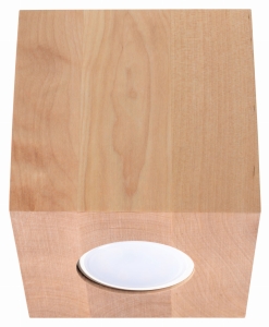 Spot QUAD naturalne drewno GU10 1x40W IP20 SL.0493 SOLLUX