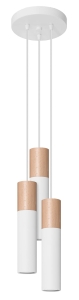 Lampa wisząca PABLO 3P biała GU10 3x40W IP20 SL.1013 SOLLUX