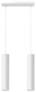 Lampa wisząca LAGOS 2 biały GU10 2x40W IP20 SL.0324 SOLLUX