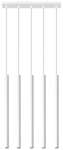 Lampa wisząca PASTELO 5 biała G9 5x40W IP20 SL.0468 SOLLUX