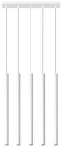 Lampa wisząca PASTELO 5 biała G9 5x40W IP20 SL.0468 SOLLUX