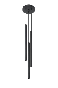 Lampa wisząca PASTELO 3P czarna G9 3x40W IP20 SL.0471 SOLLUX