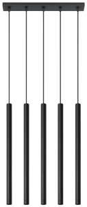 Lampa wisząca PASTELO 5 czarna G9 5x40W IP20 SL.0472 SOLLUX
