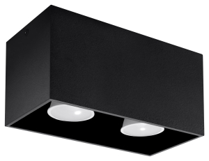 Spot QUAD MAXI czarny GU10 2x40W IP20 SL.0381 SOLLUX