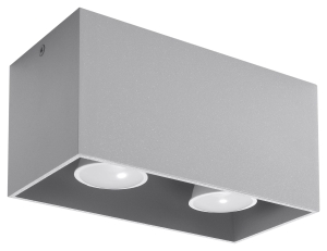 Spot QUAD MAXI szary GU10 2x40W IP20 SL.0382 SOLLUX
