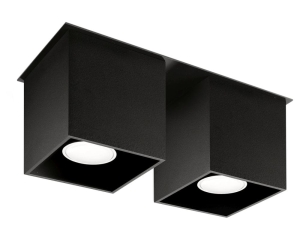 Spot QUAD 2 czarny GU10 2x40W IP20 SL.0063 SOLLUX