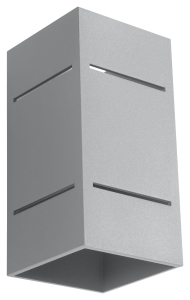 Kinkiet BLOCCO szary G9 1x40W IP20 SL.0479 SOLLUX