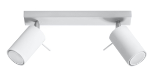 Lampa sufitowa RING 2 biały GU10 2x40W IP20 SL.0088 SOLLUX