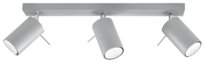 Lampa sufitowa RING 3 szary GU10 3x40W IP20 SL.0451 SOLLUX