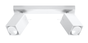 Lampa sufitowa MERIDA 2 biały GU10 2x40W IP20 SL.0096 SOLLUX