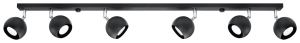 Lampa sufitowa OCULARE 6L czarny GU10 6x40W IP20 SL.0448 SOLLUX