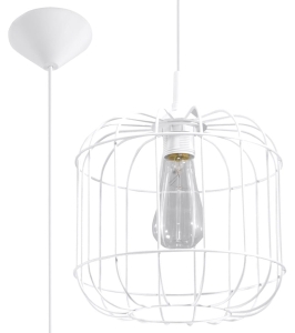 Lampa wisząca CELTA biała E27 1x60W IP20 SL.0295 SOLLUX