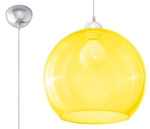 Lampa wisząca BALL żółta E27 1x60W IP20 SL.0252 SOLLUX