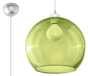 Lampa wisząca BALL zielona E27 1x60W IP20 SL.0254 SOLLUX
